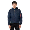 Alpha Industries Men's Replica Blue/Blue Lining MA-1 Natus Flight Jacket