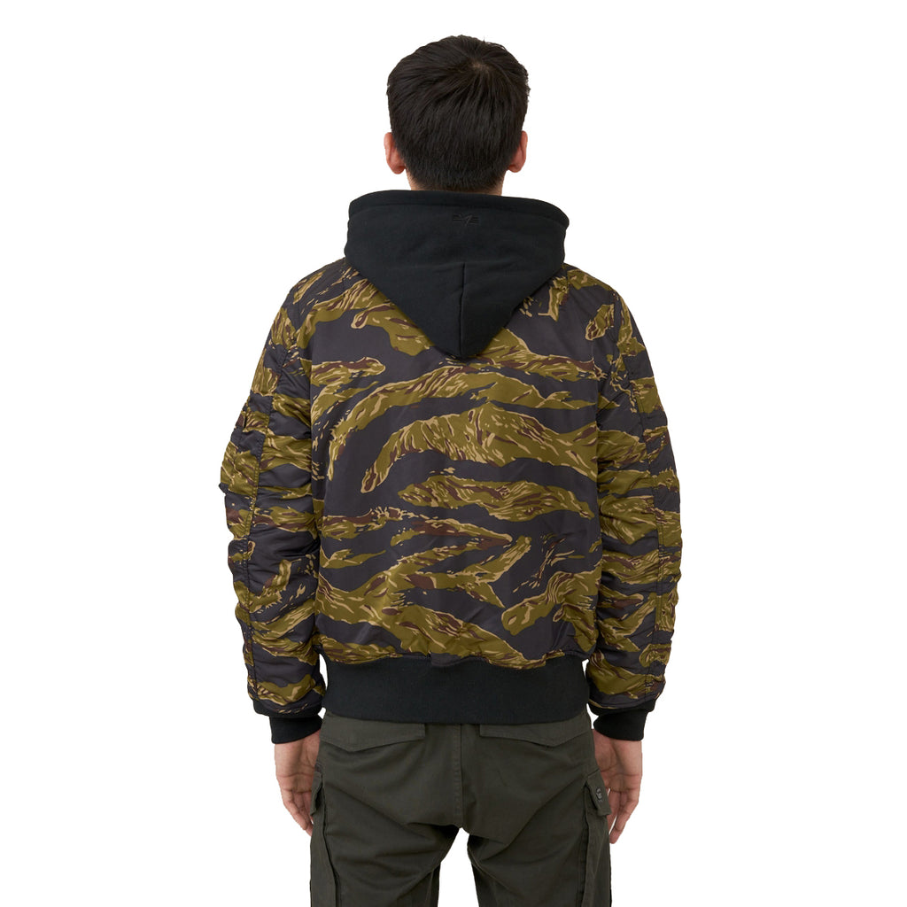 Alpha Industries Men's Tiger Camo MA-1 Natus Flight Jacket