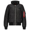 Alpha Industries Men's Black MA-1 Natus Quilted Flight Jacket