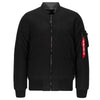 Alpha Industries Men's Black MA-1 Reversable Down Flight Jacket