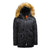 Alpha Industries Men's Black/Orange with Brown Fur N-3B Slim Parka