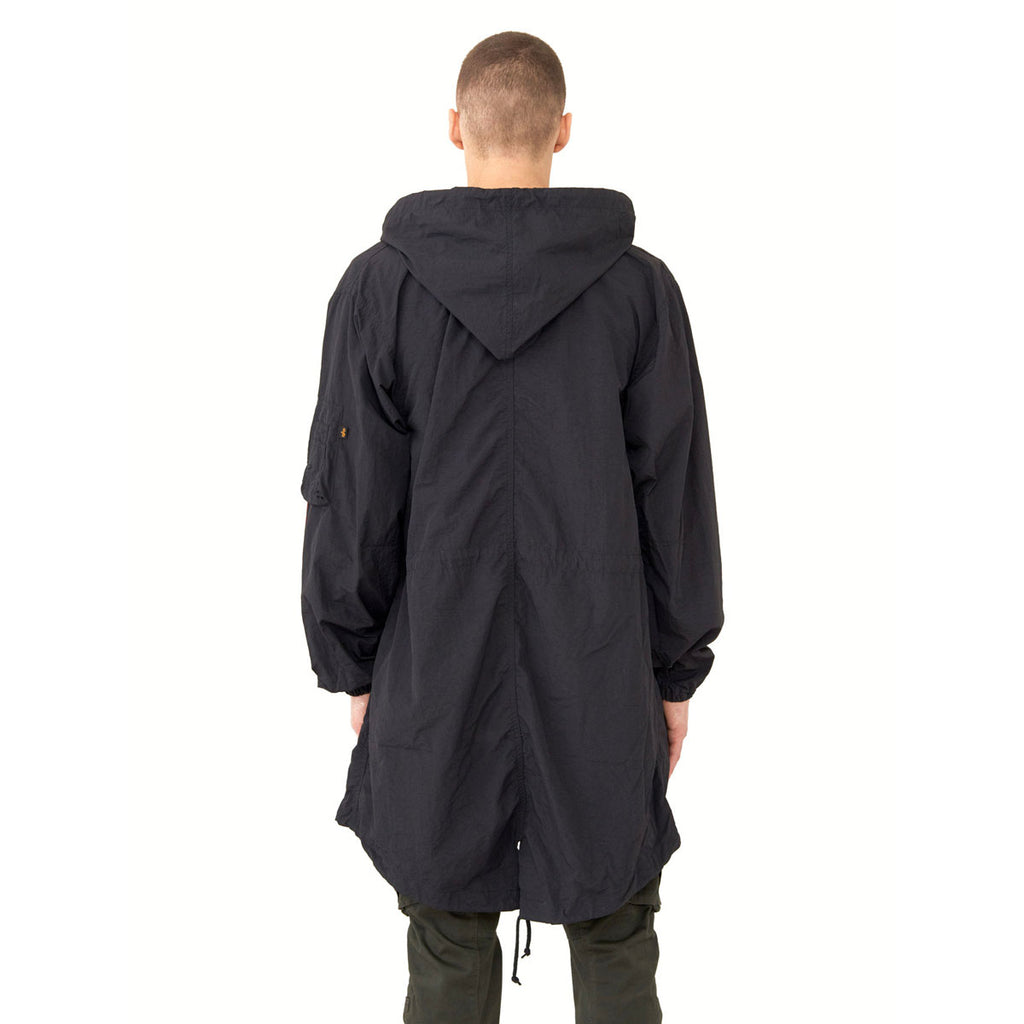 Alpha Industries Men's Black Shell Fishtail Parka