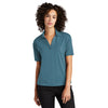 Mercer+Mettle Women's Parisian Blue Stretch Jersey Polo