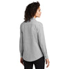 Mercer+Mettle Women's Gusty Grey End On End Long Sleeve Stretch Woven Shirt