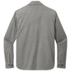 Mercer+Mettle Men's Light Anchor Grey Heather Long Sleeve Twill Overshirt