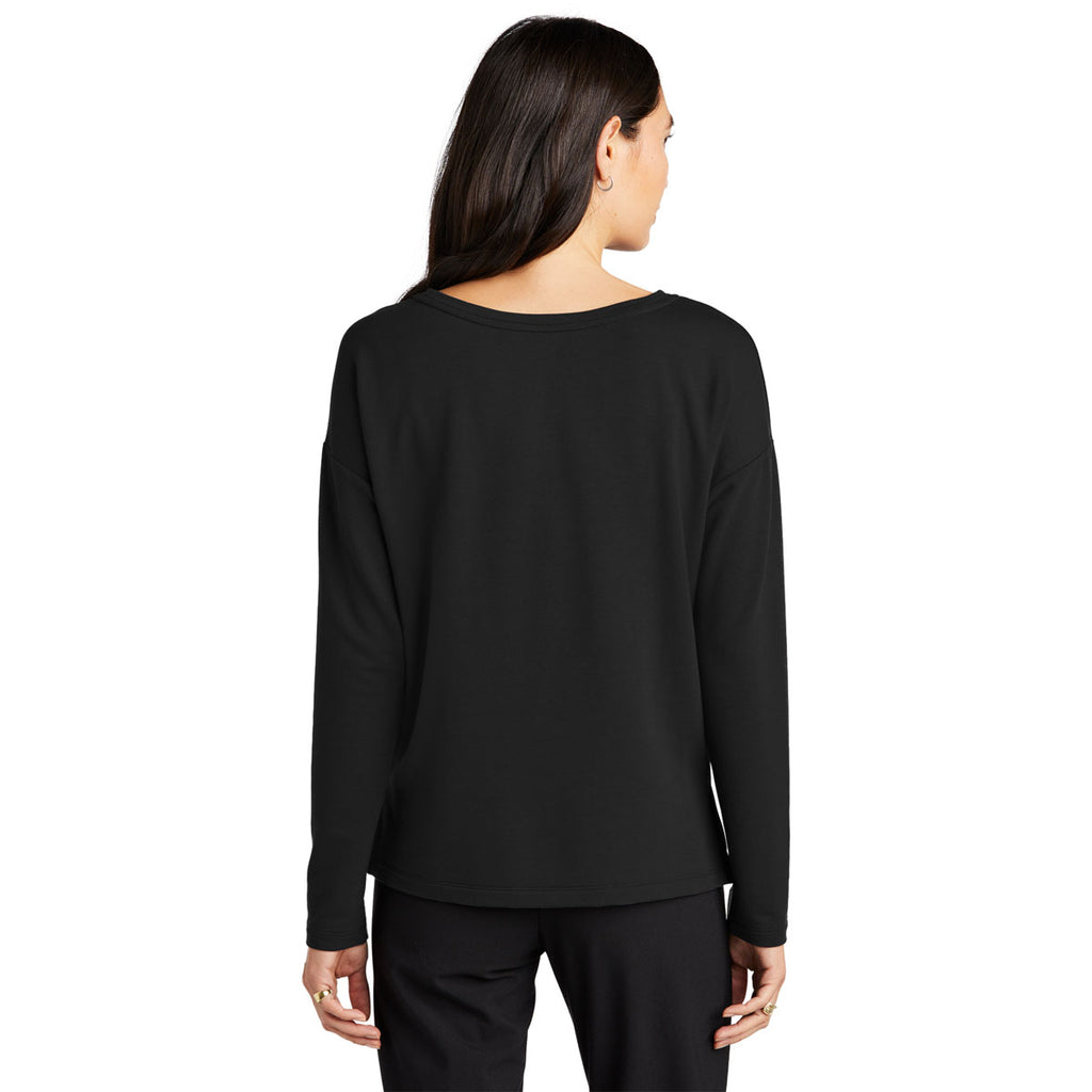 Mercer+Mettle Women's Deep Black Stretch Drop Shoulder Pullover