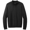 Mercer + Mettle Men's Deep Black Quarter Zip Sweater