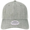 Legacy Melange Grey/White Mid-Pro Snapback Trucker Cap