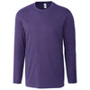 Clique Men's College Purple Heather Long Sleeve Phoenix Tee