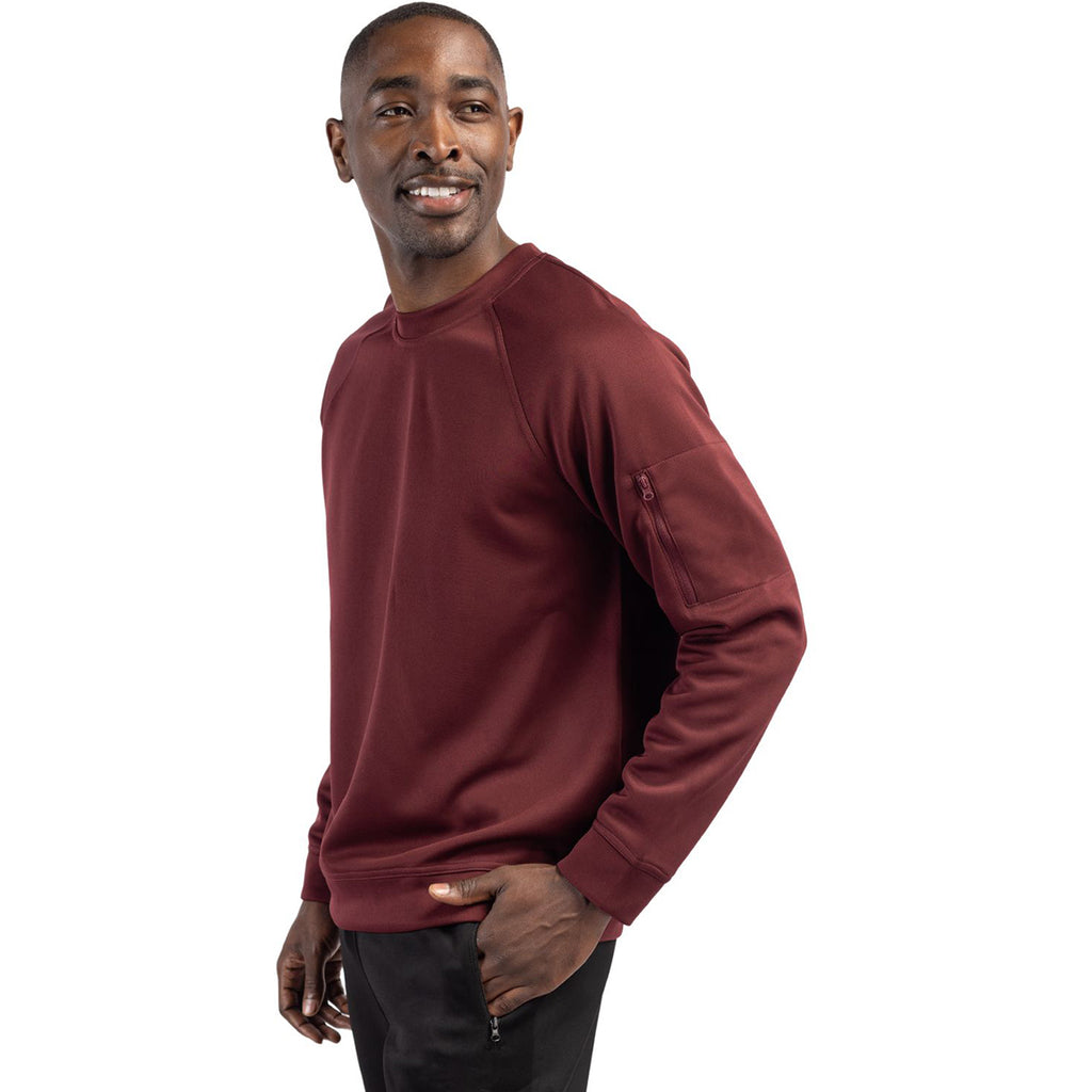 Clique Unisex Burgundy Lift Eco Performance Crewneck Sweatshirt