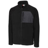 Clique Men's Black Summit Microfleece Hybrid Full Zip