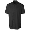 Clique Men's Black Short Sleeve Avesta Stain Resistant Twill