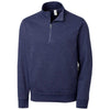 Clique Unisex Heather Navy MainStage Half Zip