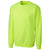 Clique Unisex Bright Neon Yellow Basics Fleece Crew