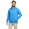 Nautica Men's Azure Blue Anchor Quarter-Zip Pullover