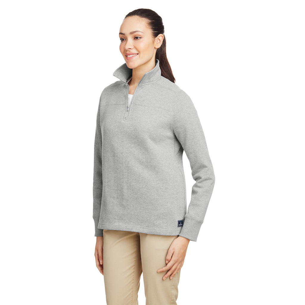 Nautica Women's Oxford Anchor Quarter-Zip Pullover