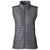 Nautica Women's Graphite/Graphite Heather Harbor Puffer Vest