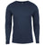 Next Level Men's Indigo Premium Fitted Long-Sleeve Crew Tee