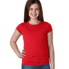 Next Level Girl's Red Princess Tee