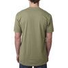 Next Level Men's Light Olive Premium Fitted CVC Crew Tee