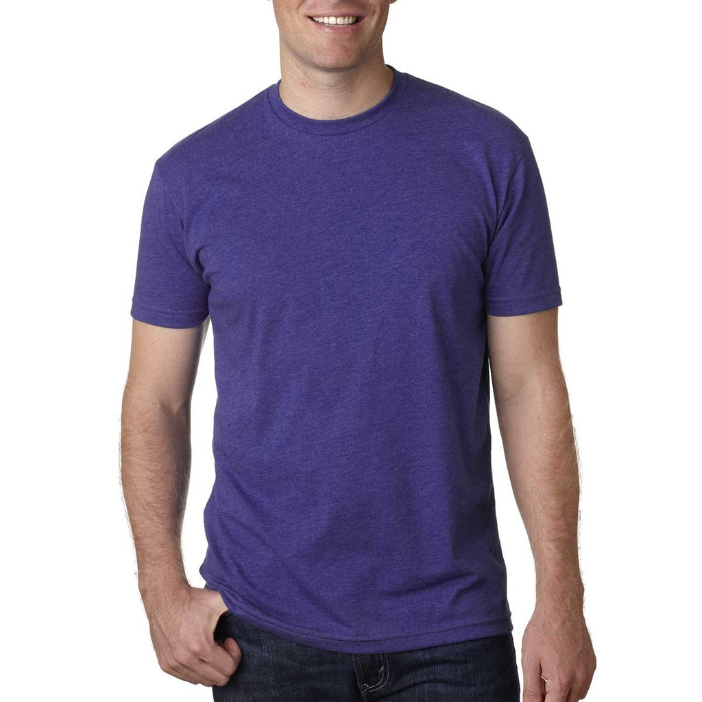 Next Level Men's Purple Rush Premium Fitted CVC Crew Tee