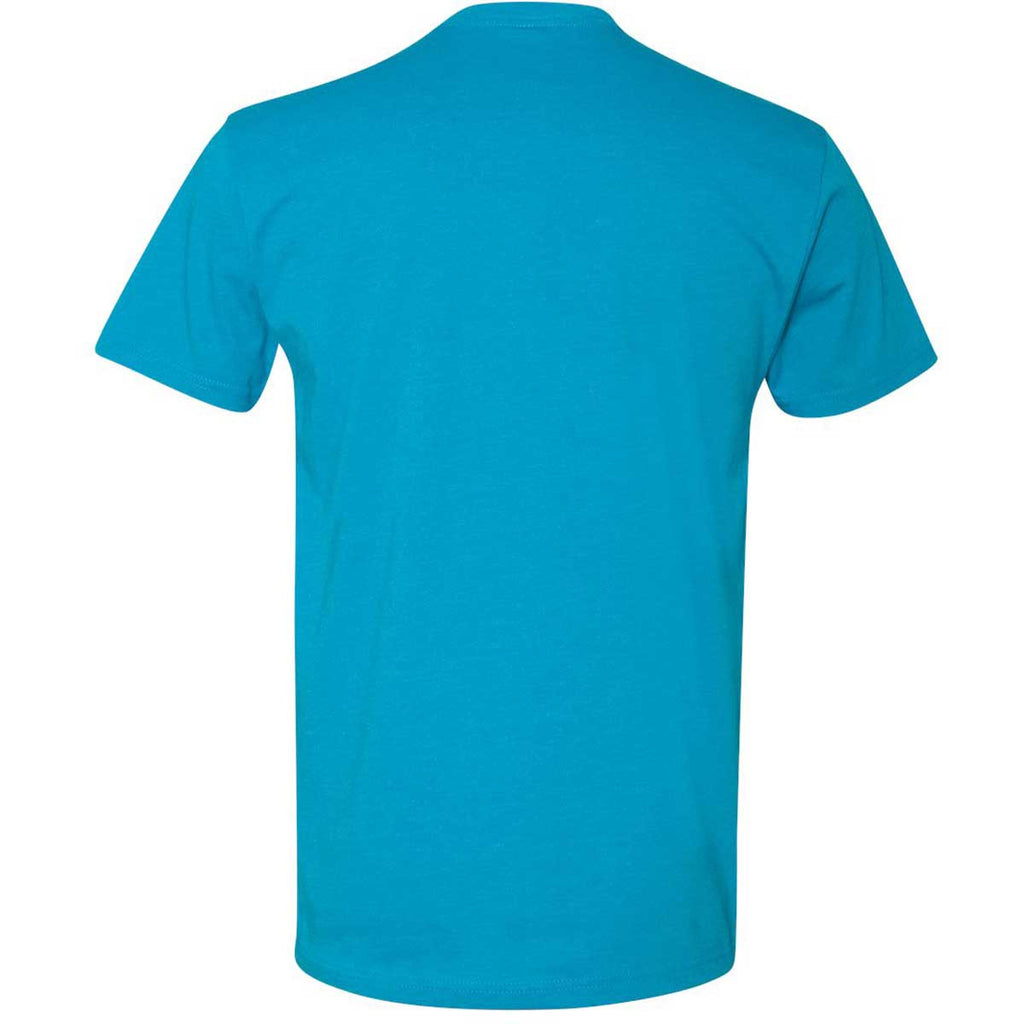 Next Level Men's Turquoise Premium Fitted CVC Crew Tee