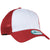 New Era 9FORTY White/Scarlet Red Snapback Contrast Front Mesh Cap