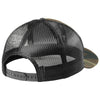 New Era Camo/ Black Snapback Low Profile Trucker Cap