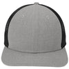 New Era Heather Grey/Black Snapback Low Profile Trucker Cap