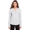 North End Women's Platinum Jaq Snap-Up Stretch Performance Pullover