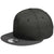 New Era Black Shadow Heather/Graphite Striped Flat Bill Snapback Cap