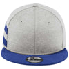 New Era Shadow Heather/Royal Striped Flat Bill Snapback Cap