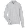 North End Women's Platinum Heather Spirit Textured Quarter Zip