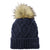 New Era Deep Navy Faux Fur Pom Beanie