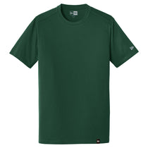 New Era Men's Dark Green Heritage Blend Crew Tee