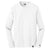 New Era Men's White Heritage Blend Long Sleeve Crew Tee