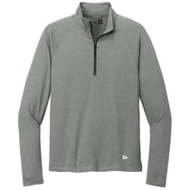 New Era Men's Shadow Grey Heather Power Half Zip
