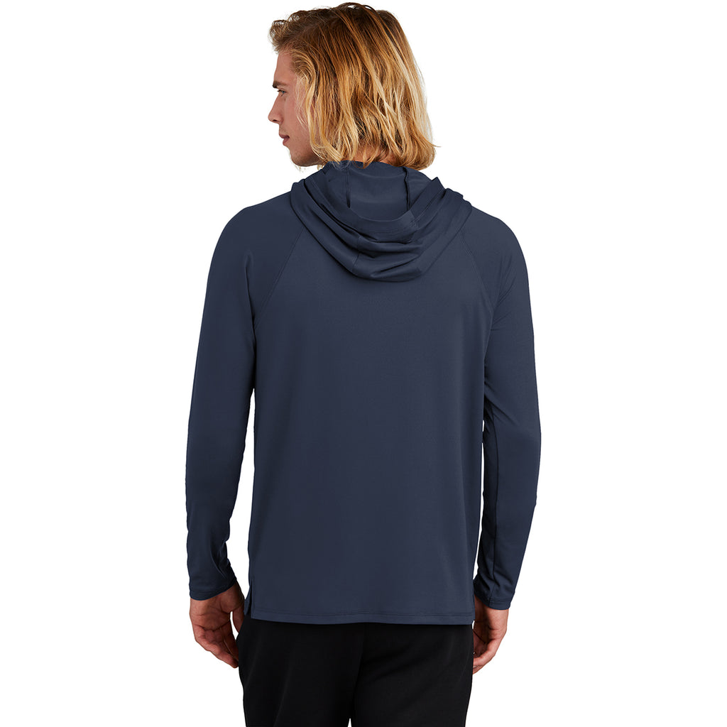 New Era Men's True Navy Power Long Sleeve Hoodie