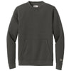 New Era Men's Graphite Heritage Fleece Pocket Crew