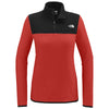 The North Face Women's Rage Red/ TNF Black Glacier 1/4-Zip Fleece