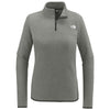 The North Face Women's TNF Medium Grey Heather Glacier 1/4-Zip Fleece