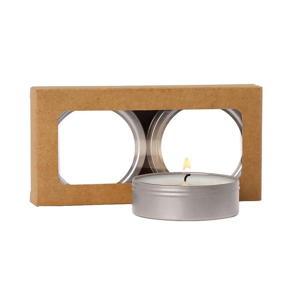 SnugZ Citrus Verbena/Silver Scented Candle 2-Pack in Kraft Window Box