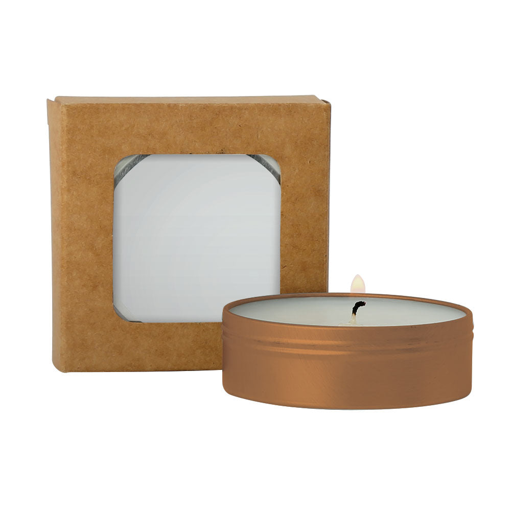 SnugZ Citrus Verbena/Gold Scented Candle in Kraft Window Box 2 oz.