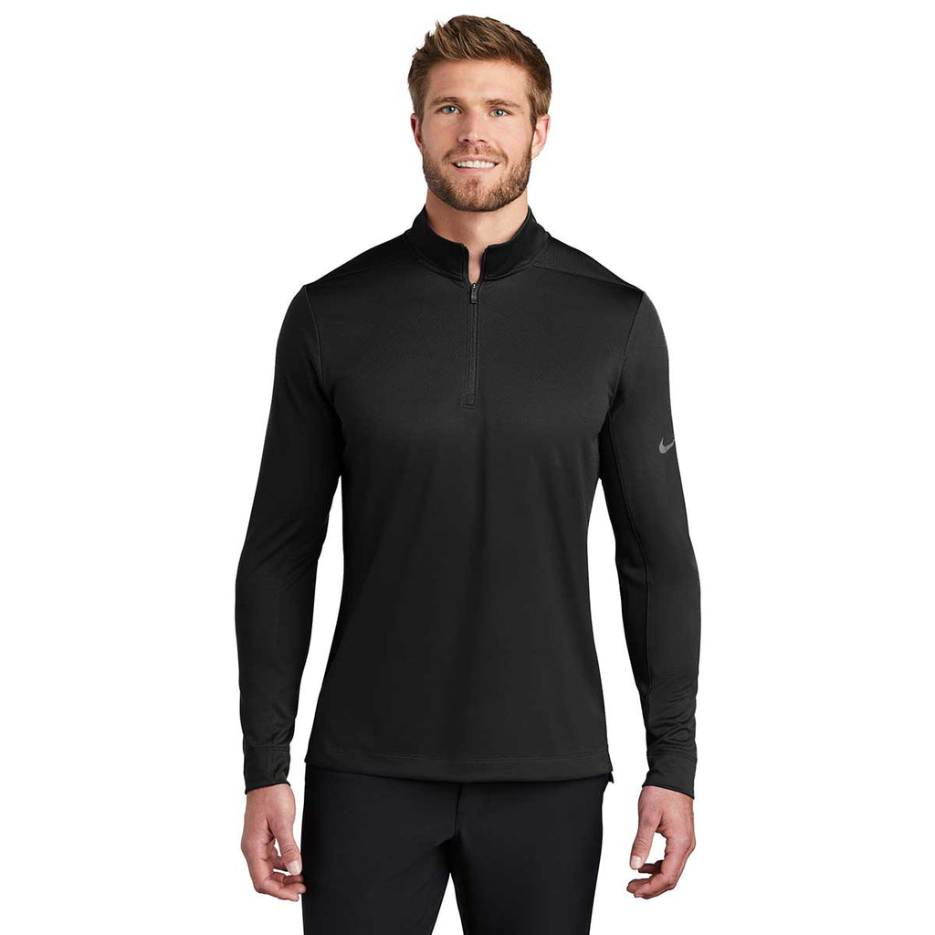 Nike Men's Black Half Zip Cover-Up