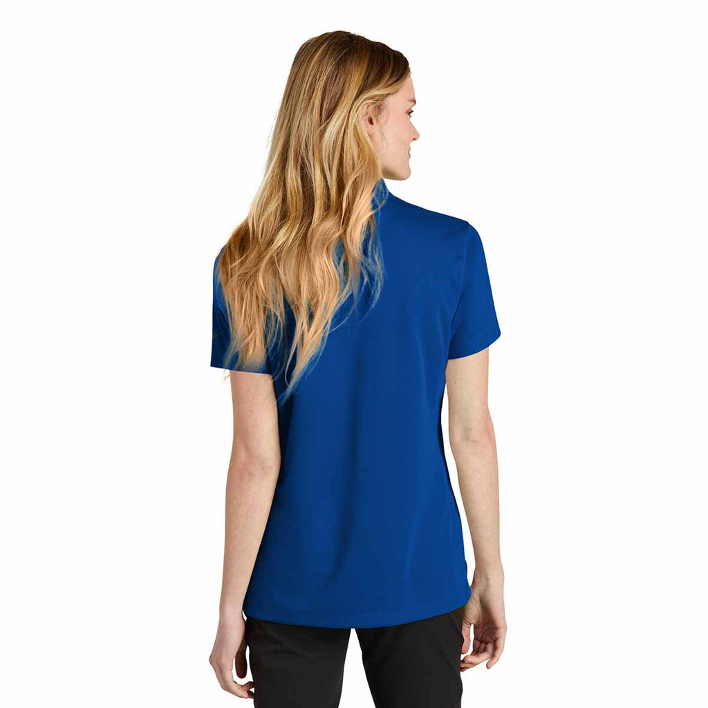 Nike Women's Gym Blue Dri-FIT Micro Pique 2.0 Polo