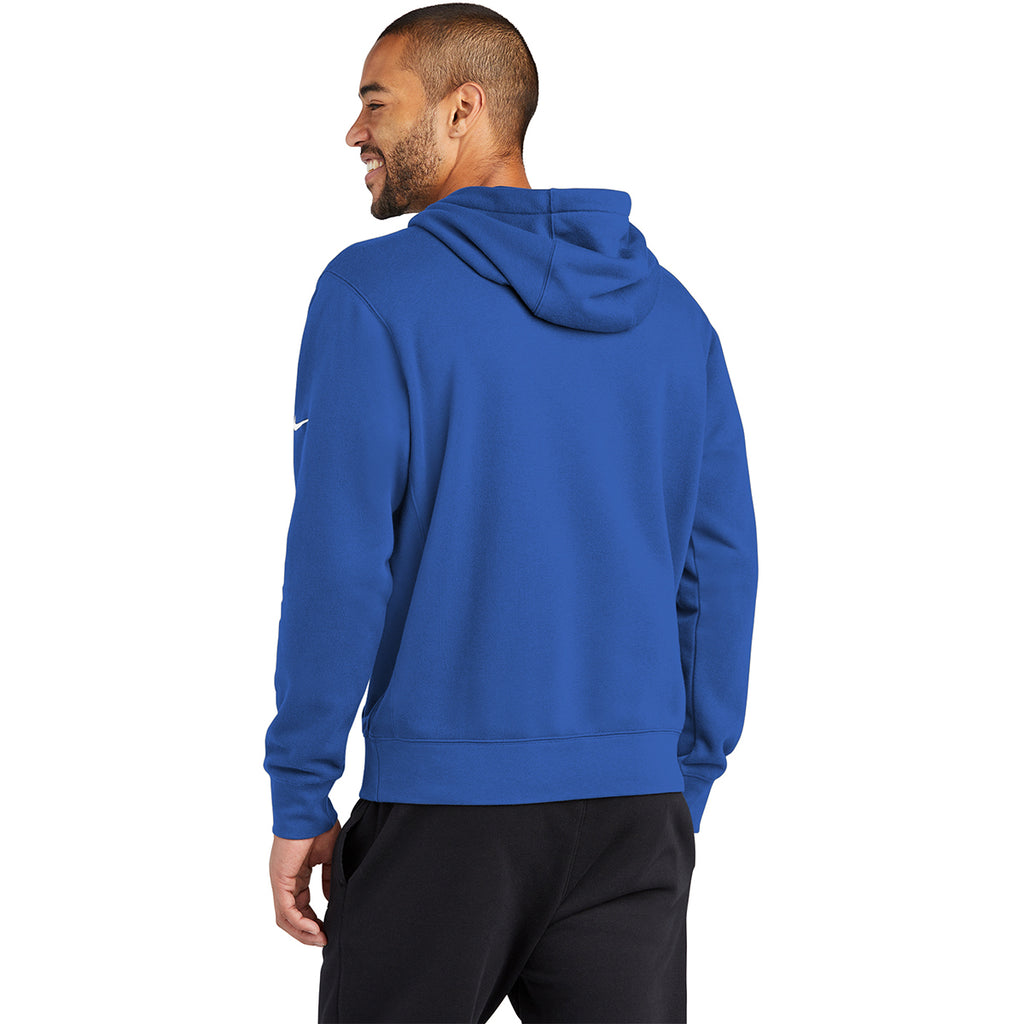 Nike Men's Game Royal Club Fleece Sleeve Swoosh Pullover Hoodie