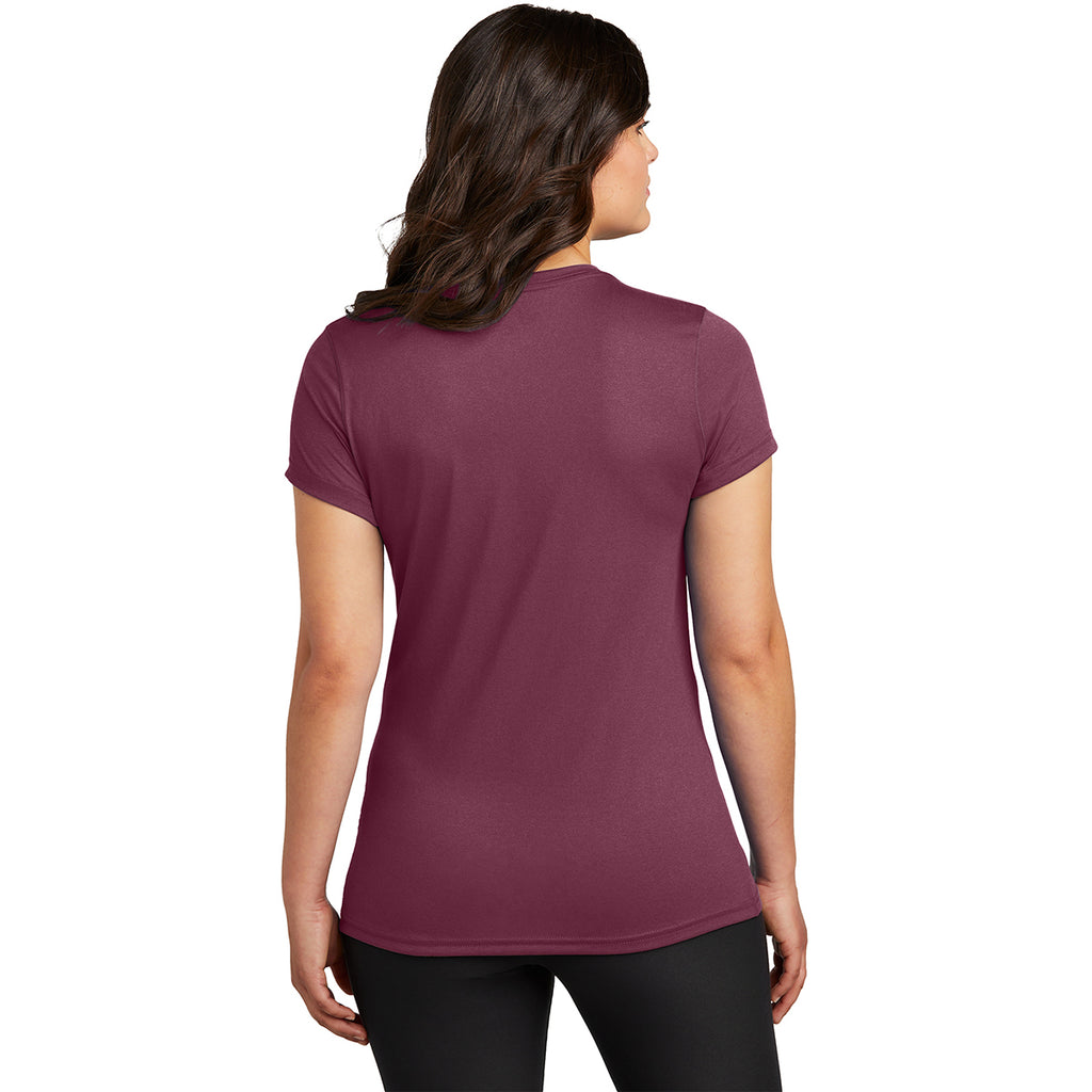 Nike Women's Deep Maroon Swoosh Sleeve rLegend Tee