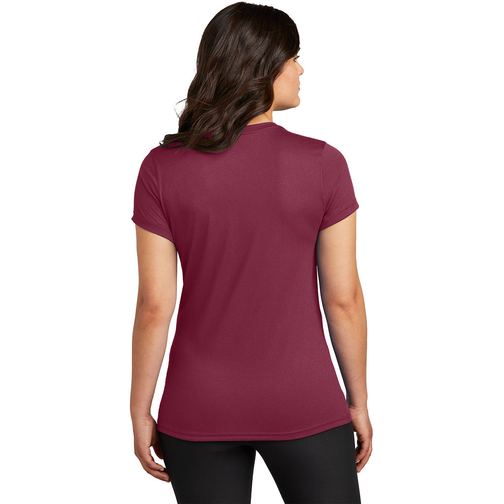 Nike Women's Team Maroon Swoosh Sleeve rLegend Tee