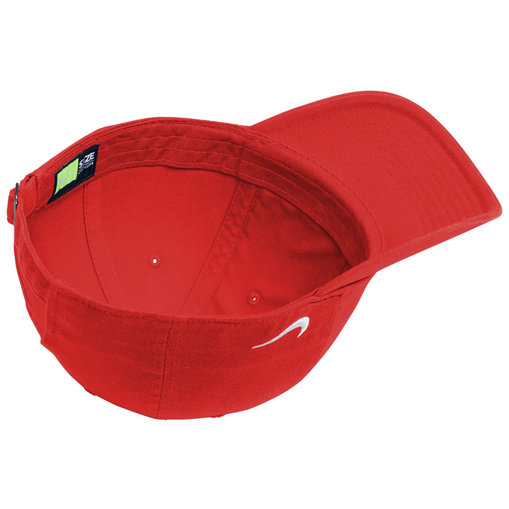 Nike University Red Heritage Cotton Twill Cap