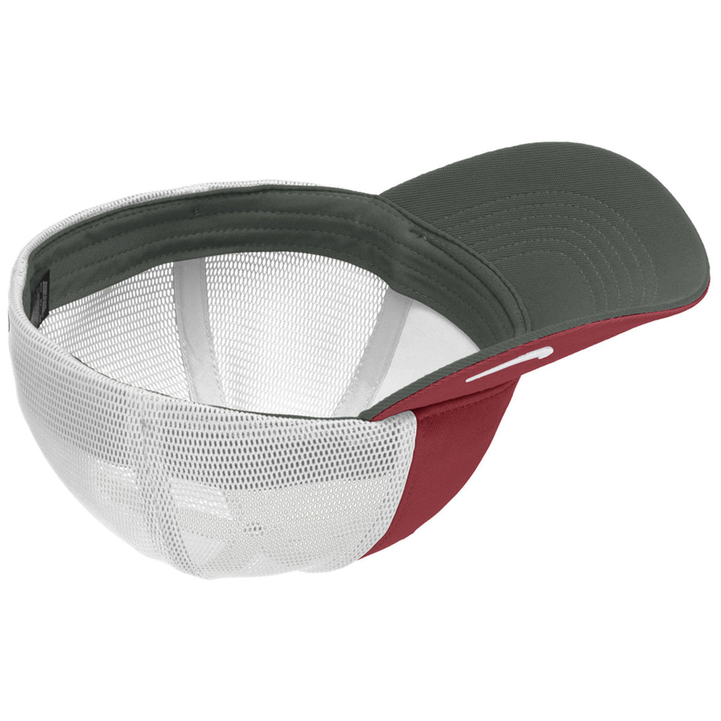 Nike Team Red/White Stretch-to-Fit Mesh Back Cap